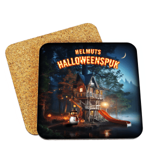 Korkuntersetzer "Helmuts Halloweenspuk" (Version 1)