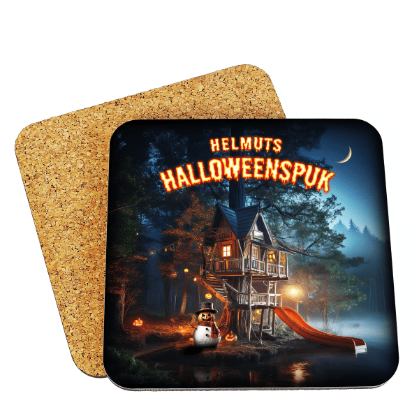 Korkuntersetzer "Helmuts Halloweenspuk" (Version 1)