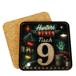 Korkuntersetzer "Tisch 9"
