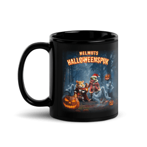 Helmuts Halloweenspuk - Tasse schwarz – Bild 3