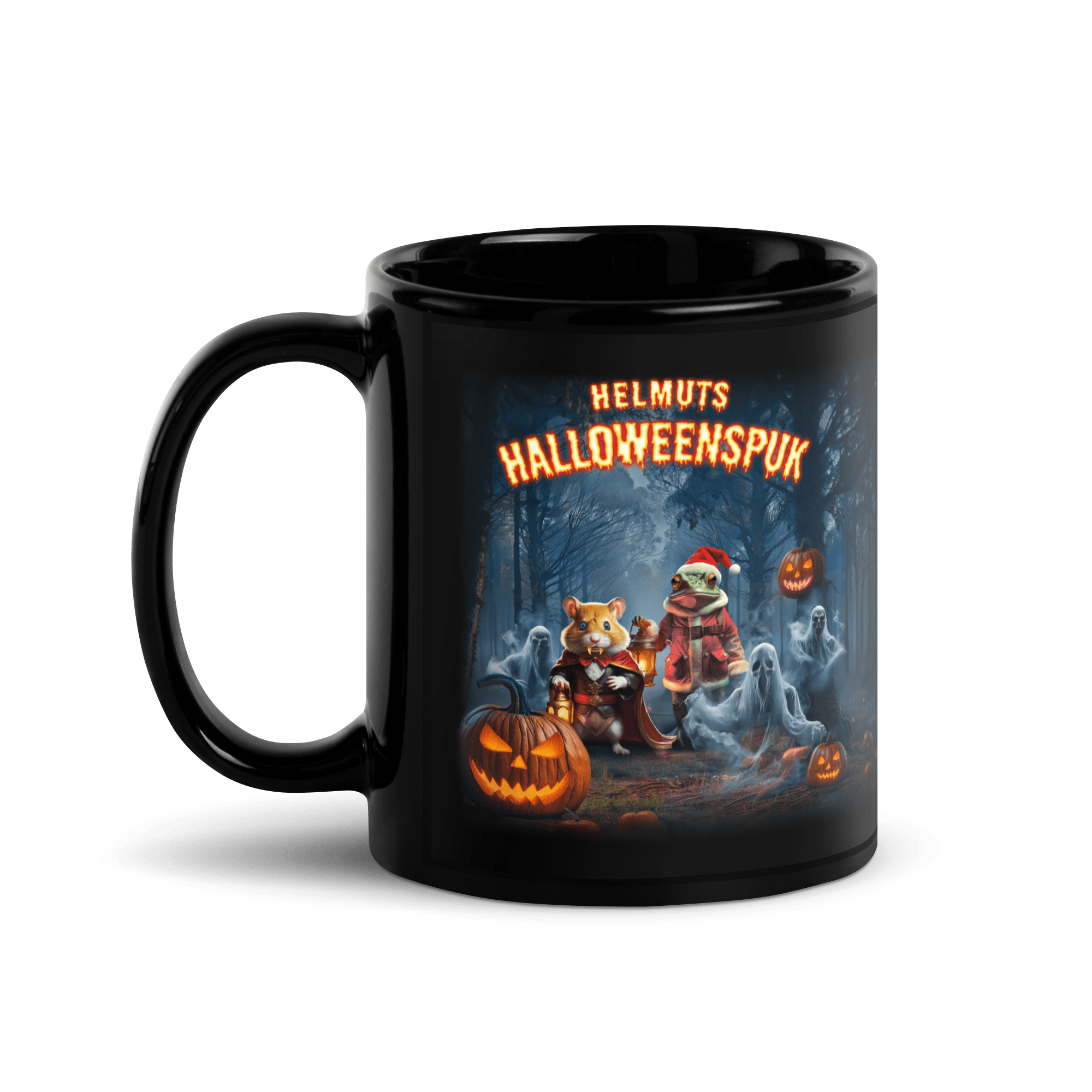 Helmuts Halloweenspuk - Tasse schwarz – Bild 3