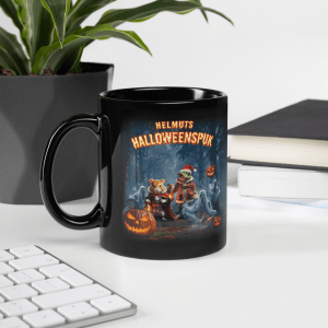 Helmuts Halloweenspuk - Tasse schwarz – Bild 5